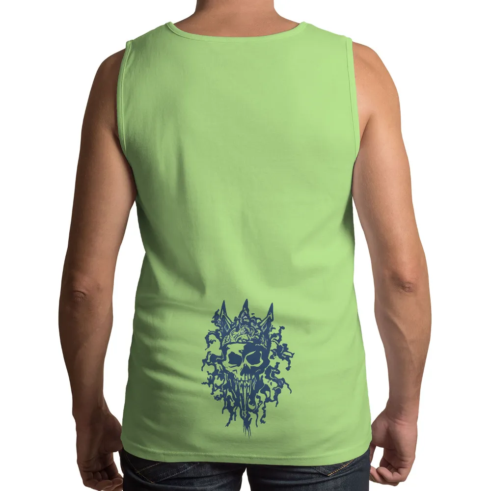 Tee Shirt Printing: Blue Skull Transformation - Artistic Designs|armin arlert blue shirt