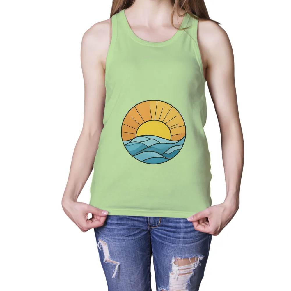 T-Shirts Custom: Sunset Serenity Over the Ocean|harmony day t shirts best and less