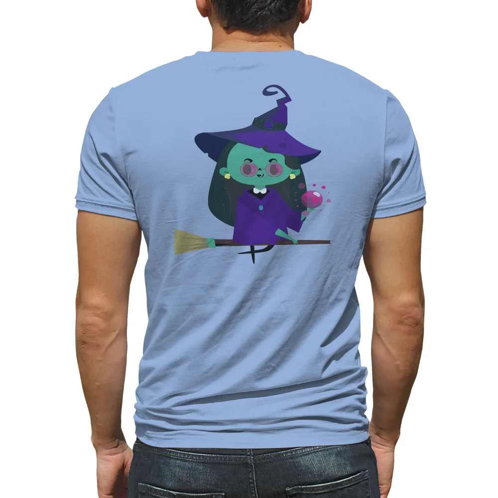 T-Shirts Custom: Enchanting Witch with Crystal Ball|unique superhero shirts