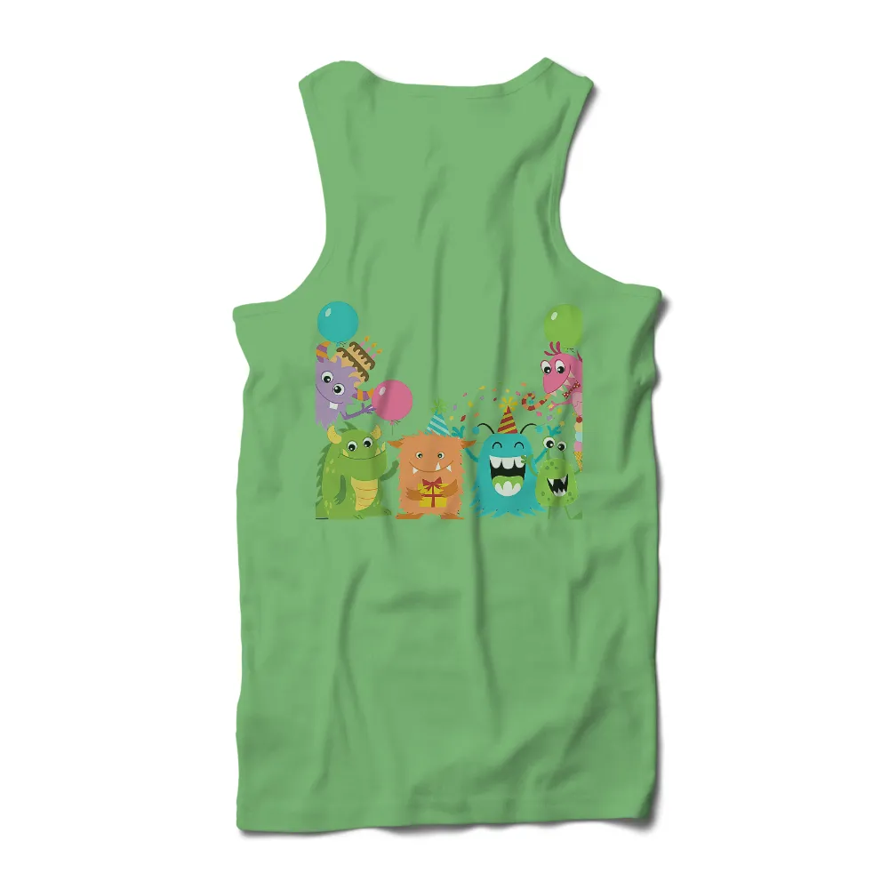 Customized Tee Shirts: Celebrate with Colorful Monster Party|kobe birthday shirt