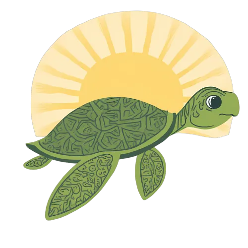 Tee Shirt Printing: Sea Turtle Sunrise - Hope and Resilience