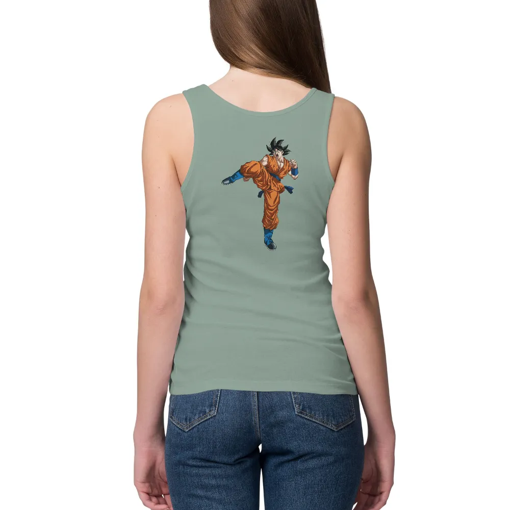 Tee Shirts Printed: Goku's Unwavering Strength - Anime Hero|papa real american hero shirt