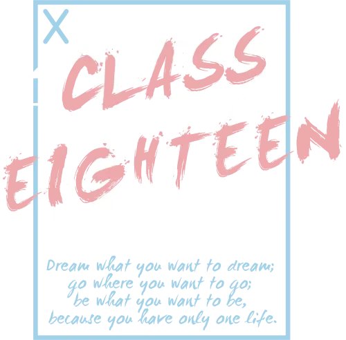 T-Shirts Pattern: Class Eighteen - Anime Inspired Design