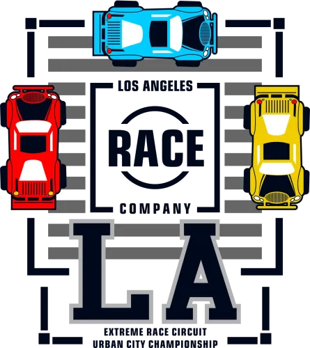 Custom Tee Shirts: LA Extreme Race Circuit - Racing Cars, Speed, and Competition