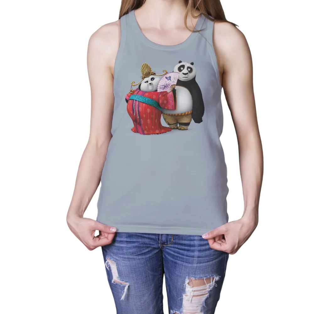 Graphic Tees: Pandas in Harmony - Artistic Designs|t shirt roblox elegant