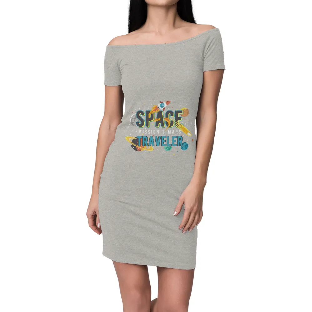 Space Traveler T-Shirt Printing: Mission 2 Mars|stafford mens travel dress shirts