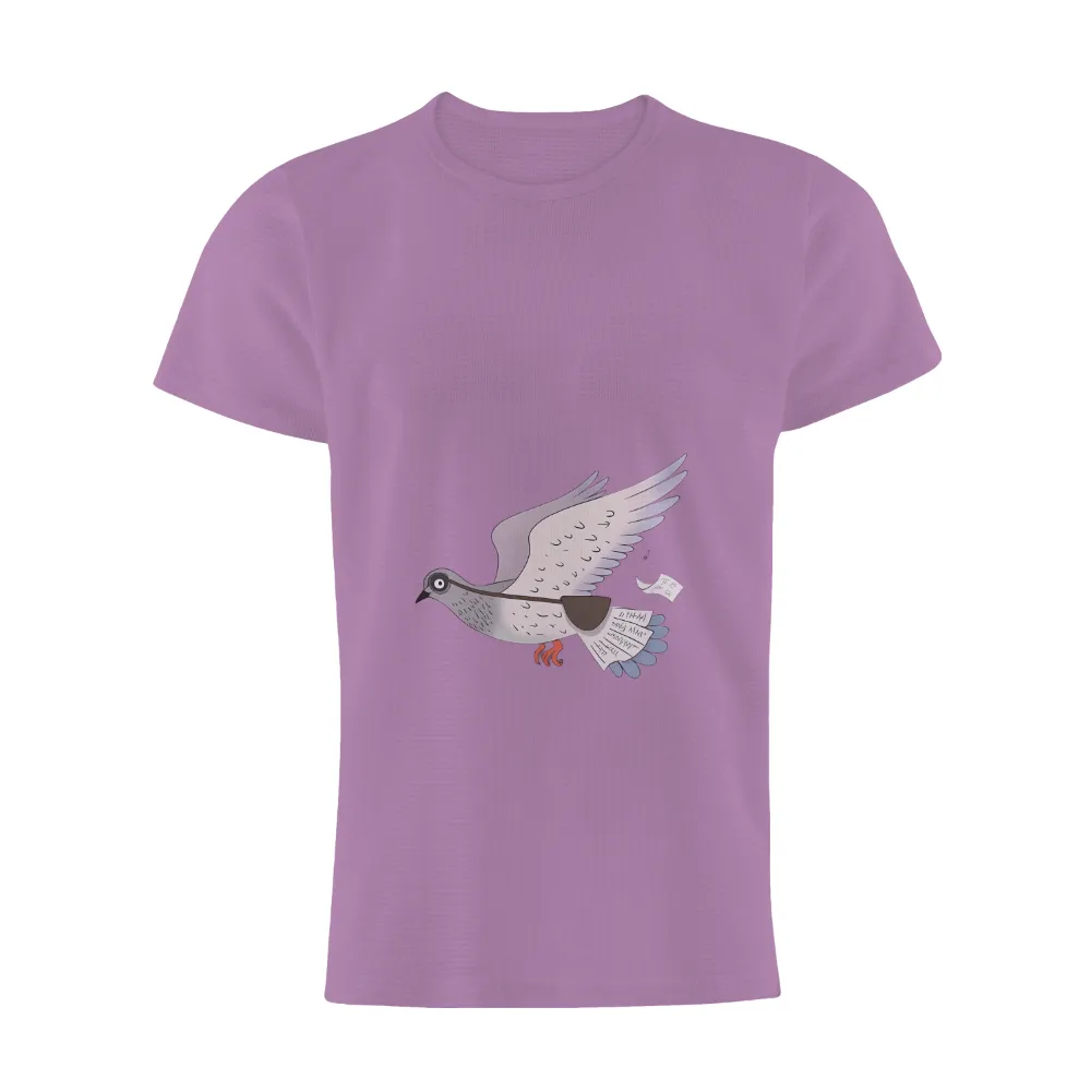 Tee Shirt Printing: Messenger Pigeon - Handwritten Notes and Connection|simplicity tee shirt pattern