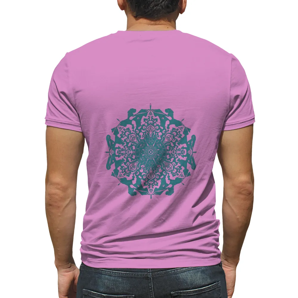 T-Shirts Custom: Snowflake Serenity - Artistic Winter Design|squirrel winter shirt