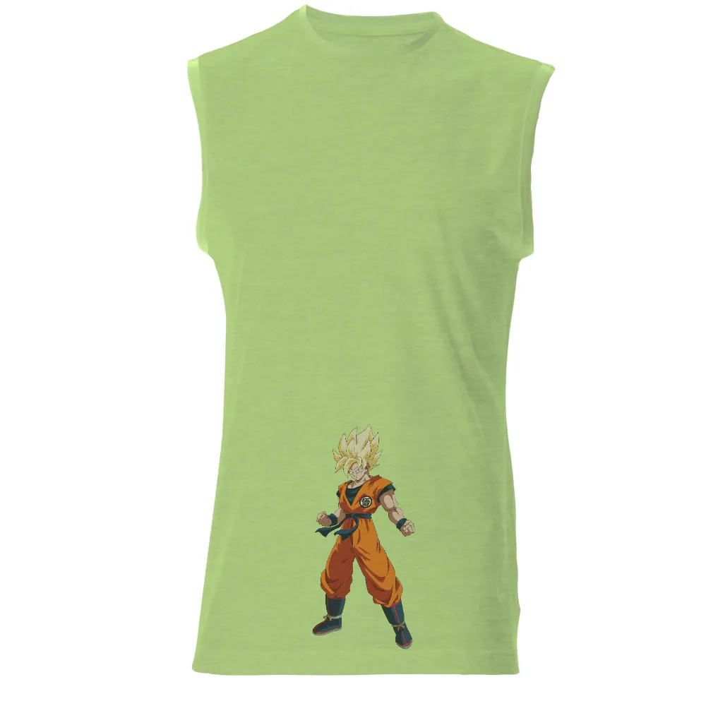 T-Shirts Custom: Goku Super Saiyan - Anime Power and Determination|goku shirt id