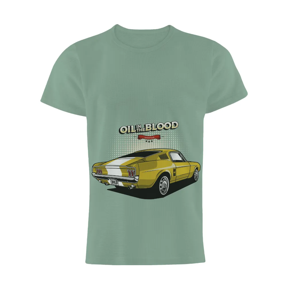 Tee Shirts Printed: Oil in the Blood - Vintage Car Enthusiasts|white button down summer shirt