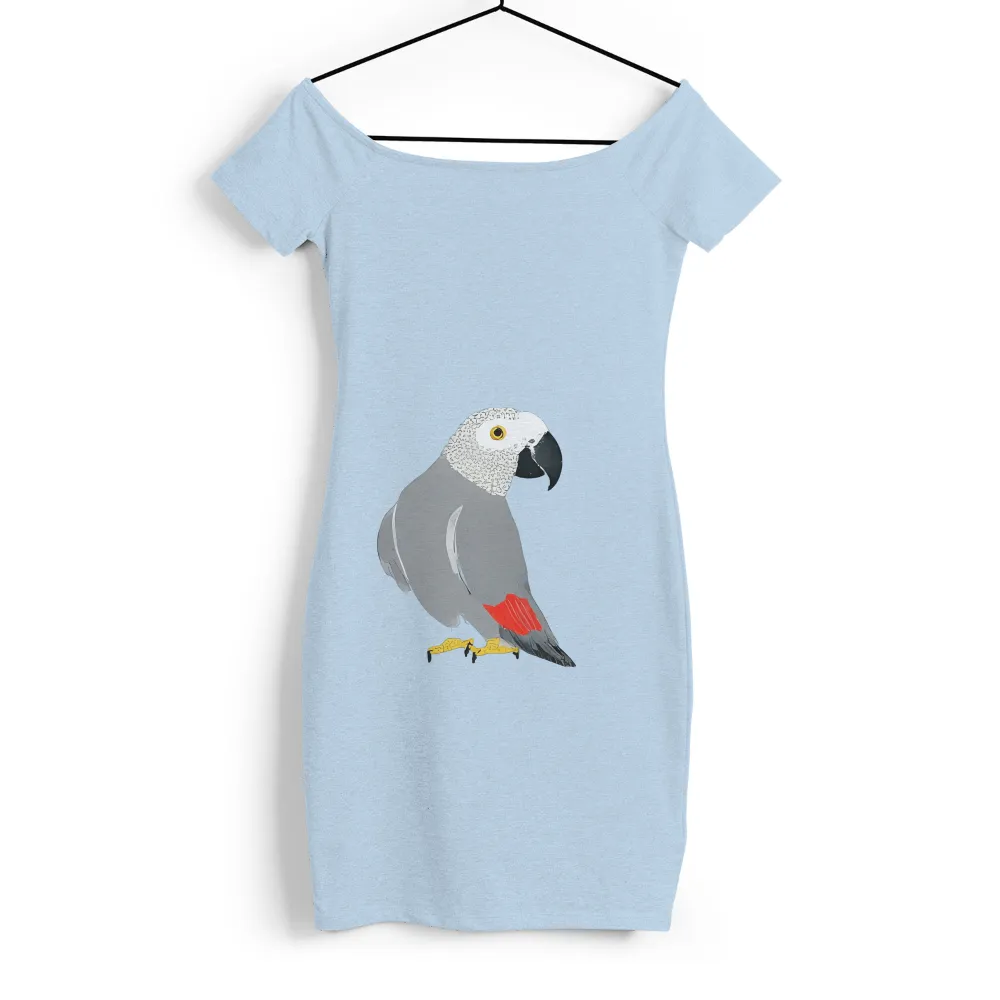 African Grey Parrot T-Shirts Pattern: Nature's Intelligence|wildlife t shirt online