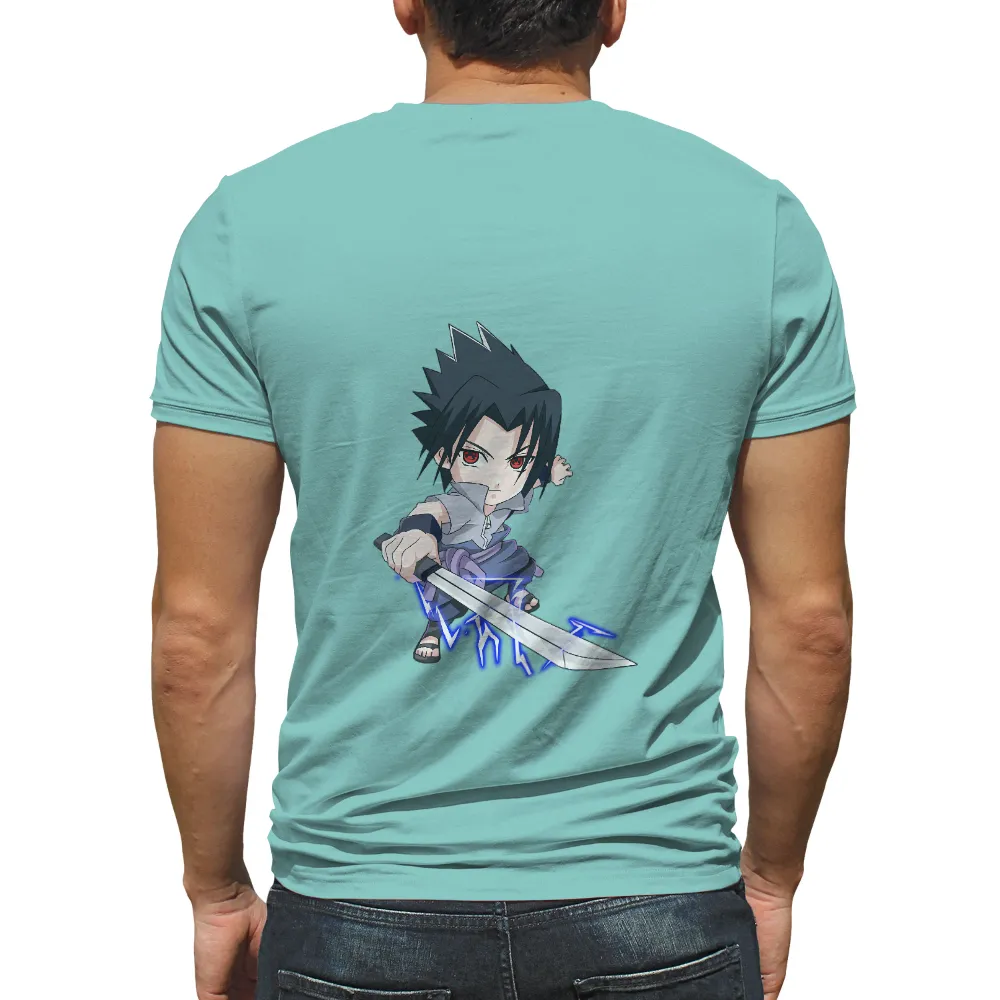 T-Shirt Printing: Sasuke Uchiha - Power and Resolve|naruto pants and shirt