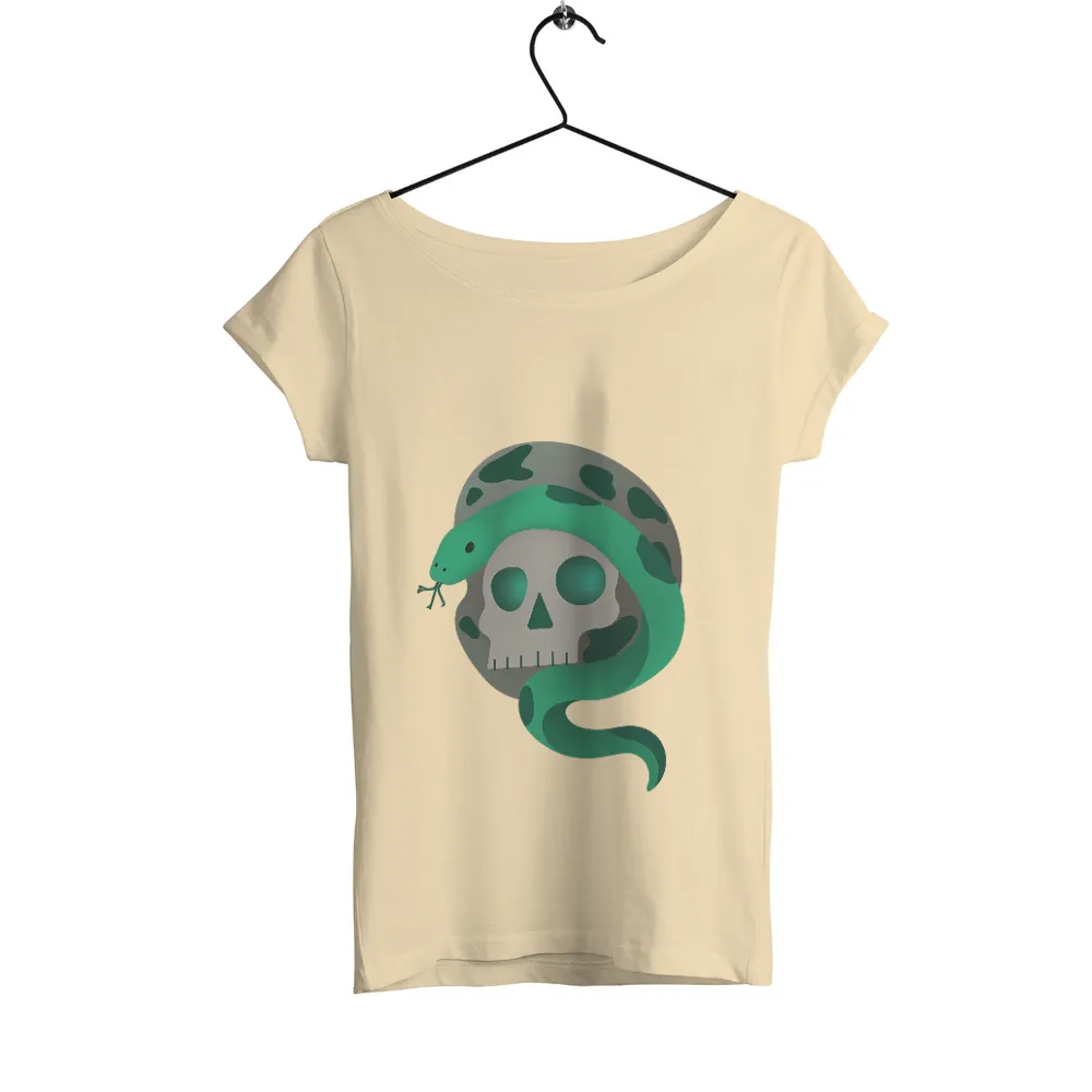 Shirts Graphic Tees: Skull and Snake - Mystery and Transformation|Skull and snake T-shirt design