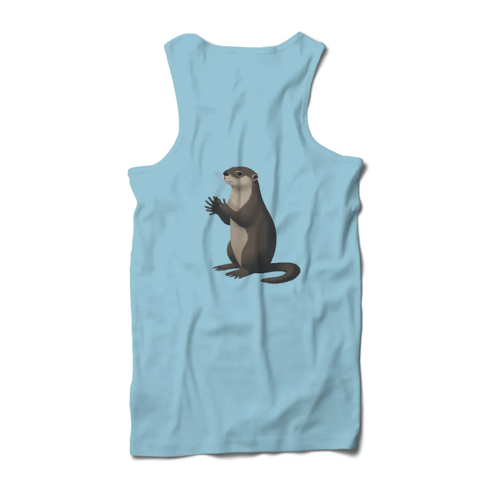 T-Shirts Design: Ollie the Otter - A Philosopher's Quest|t shirt painting on nature