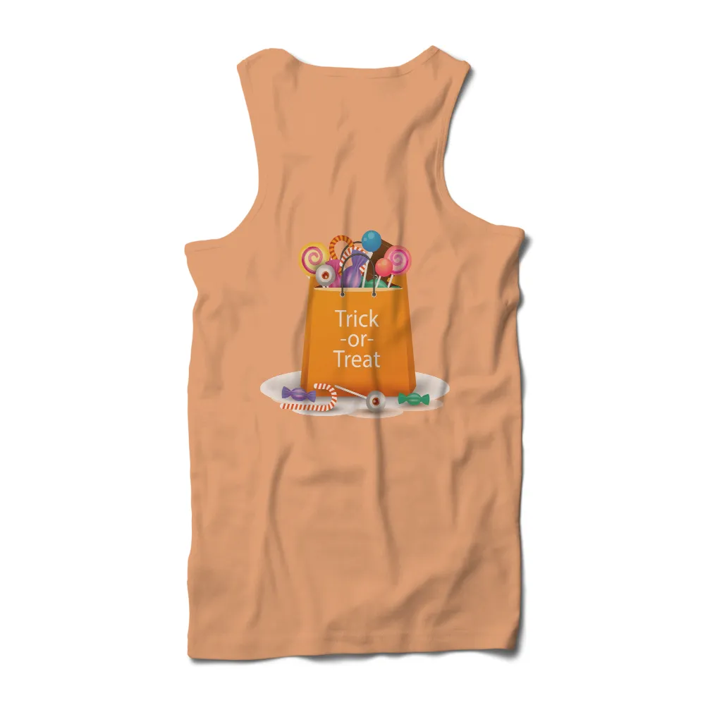 Trick-or-Treat T-Shirt Printing: Halloween Candy Bag Design|just do it halloween t shirt