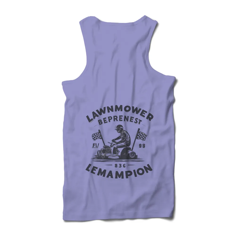 Vintage Lawn Mower Racing Design: 'Lawnmower Beprenest Lemampion'|giveon vintage t shirt