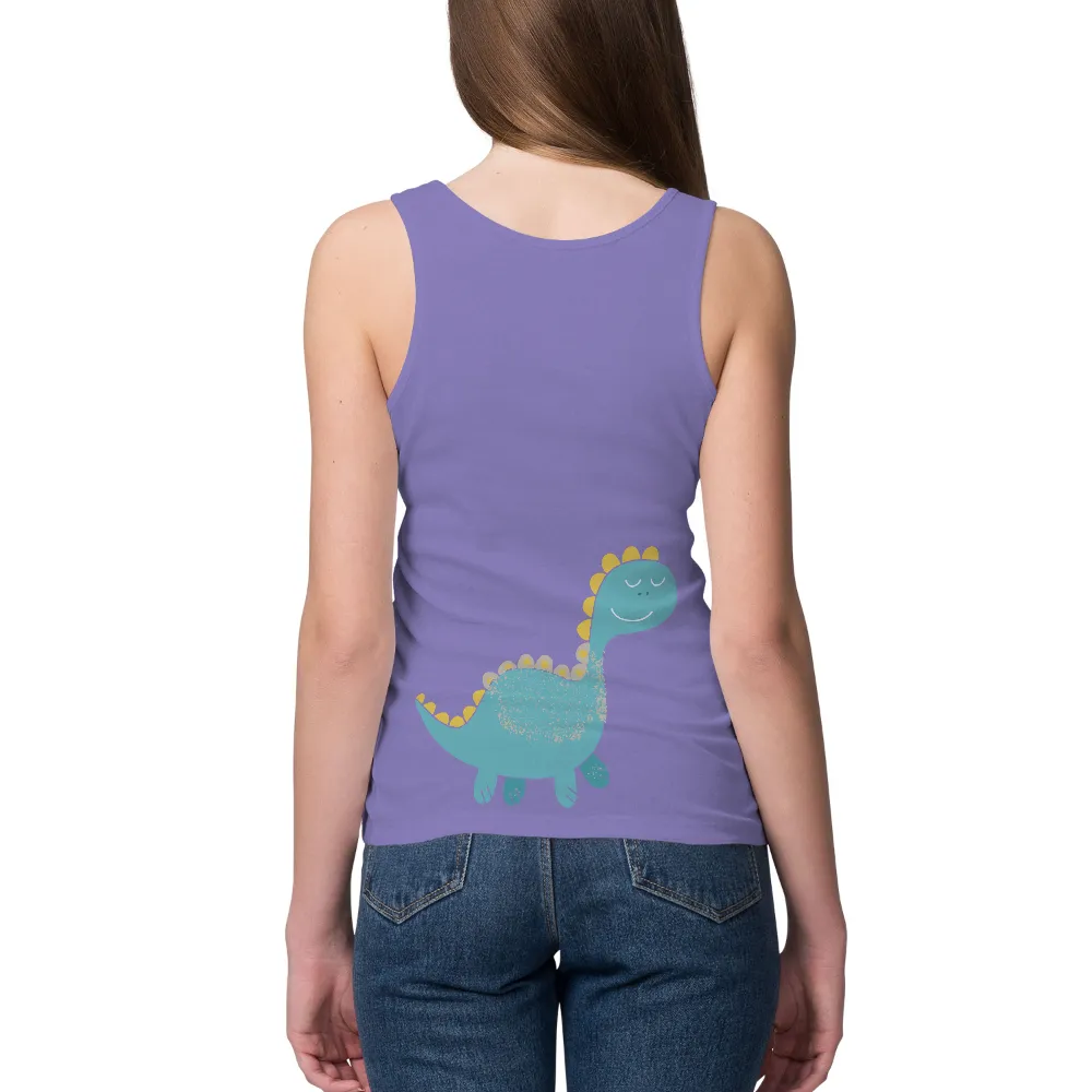 T-Shirt Printing: Whimsical Dino - Joyful Childhood Wonder|4th of july dinosaur shirt