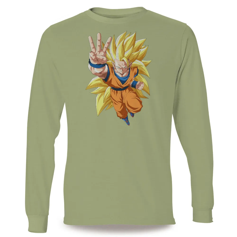 T-Shirts Pattern: Goku's Super Saiyan Transformation|the new day feel the power t shirt