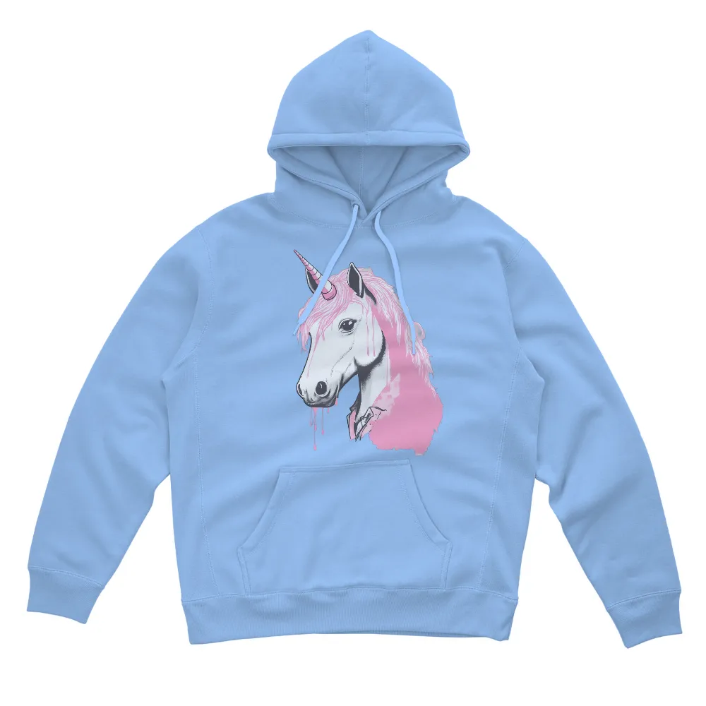 T-Shirts Custom: Magical Unicorn - Pink and Black Artistic Design|pokemon magic shirt 1999