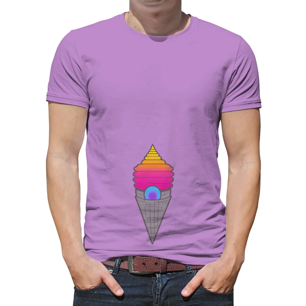 Graphic Tees: Vibrant Ice Cream Cone - Artistic Designs|roblox t shirt summer