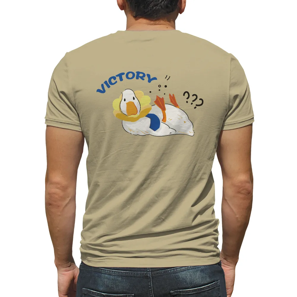 Victory Goose TShirt Printing - Whimsical Cartoon Design|g force cartoon t shirt