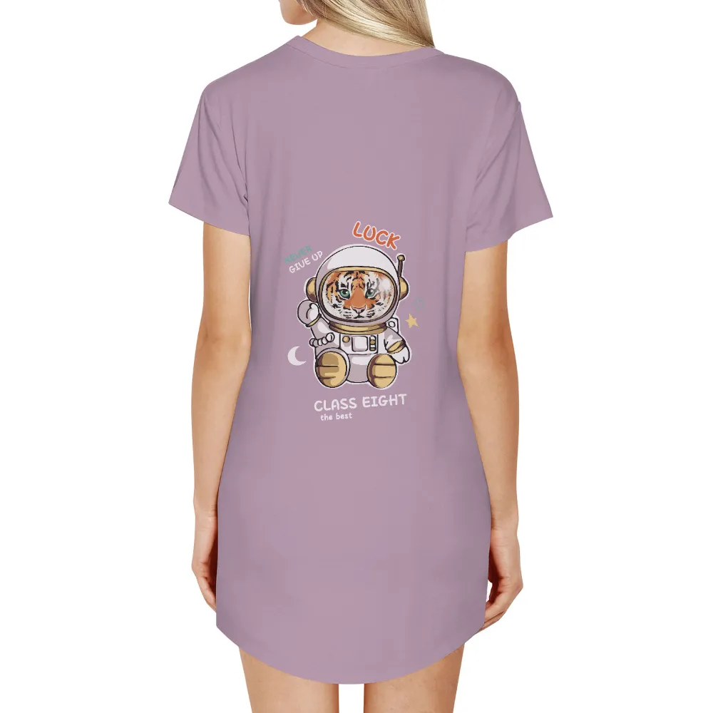 T-Shirts Pattern: Tiger Astronaut Dreaming of Space|nasa space camp t shirt