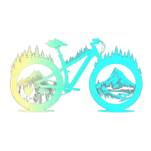 Tee Shirt Printing: Mountain Bike Adventure - Nature's Harmony