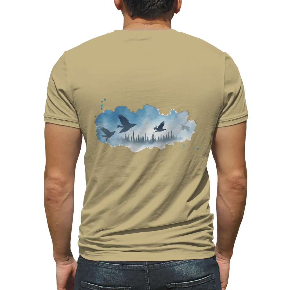 Custom T-Shirt Printing: Birds of Wisdom - Explore Nature's Secrets|zayde wisdom