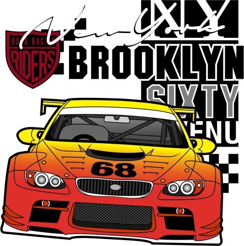 T-Shirts Design: New York Race Car Spirit