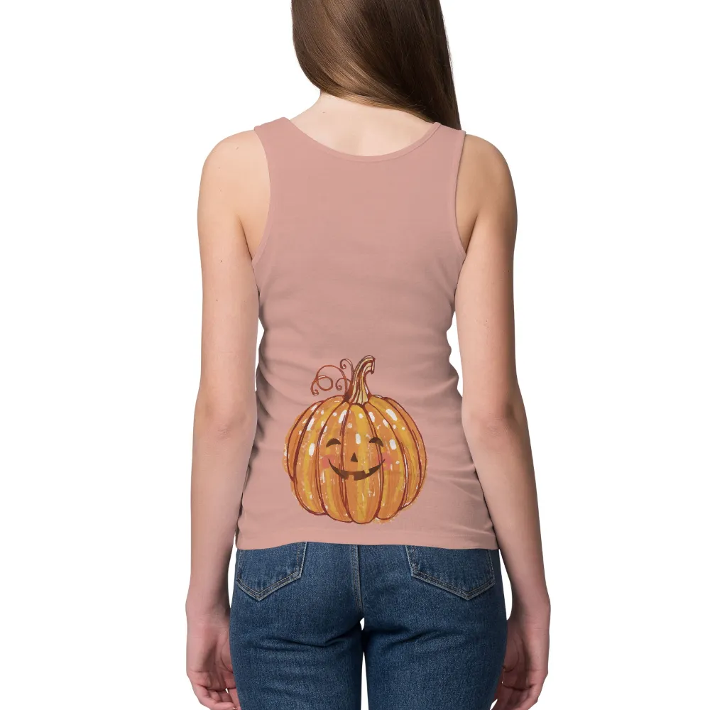 Tee Shirt Printing: Cheerful Pumpkin Halloween T-Shirt Design|halloween shirts 2022