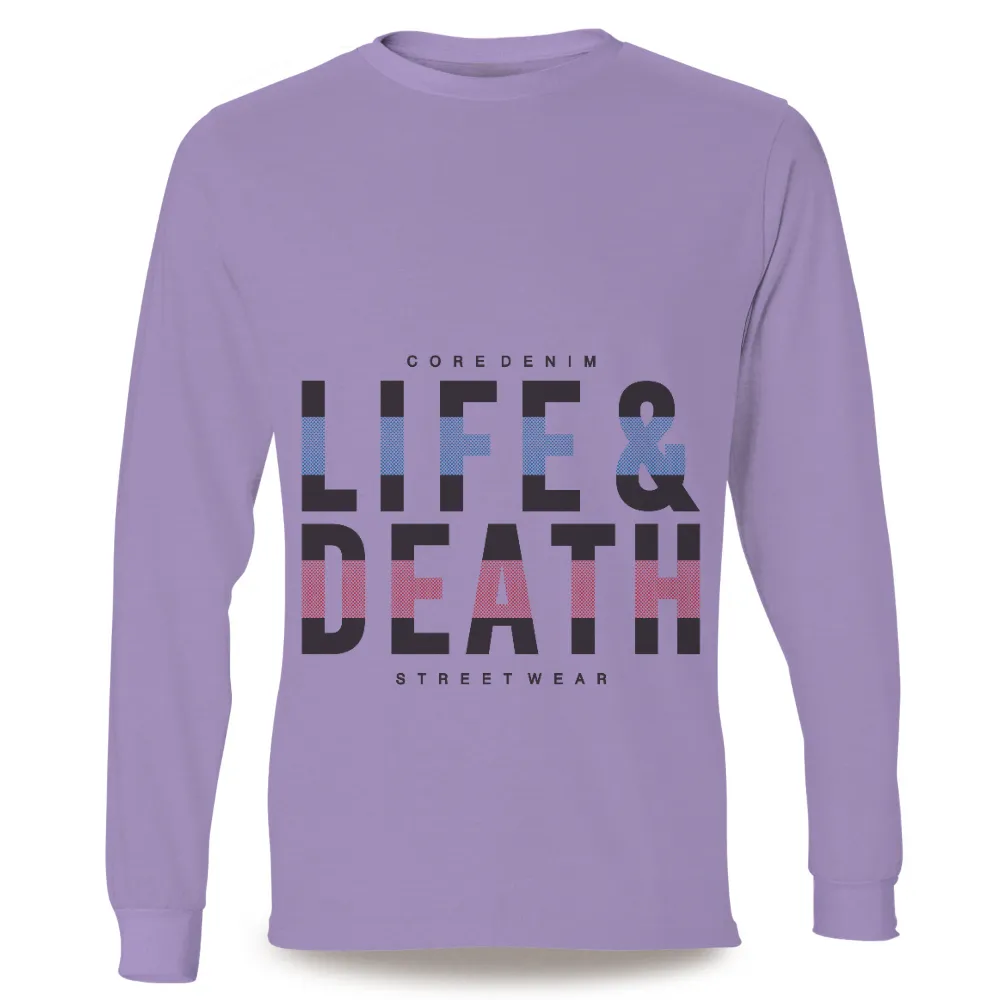 Graphic Tees: LIFE & DEATH Pixel Art Streetwear|rainbow death star shirt