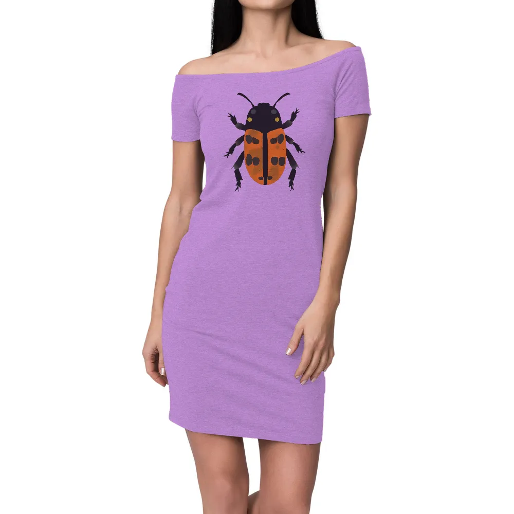 Custom Tee Shirts: Beetle of Resilience - Artistic Designs|orange justice shirt