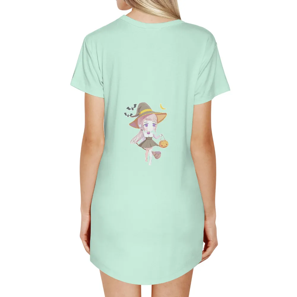 Tee Shirts Printed: Whimsical Witch Luna Spreads Joy This Halloween|bleach halloween shirts dollar tree