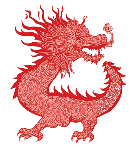 Custom T-Shirt Printing: The Majestic Red Dragon Zephyr