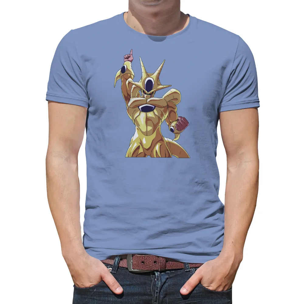 TShirt Design: Golden Frieza - Power and Transformation|dragon ball z nba t shirt