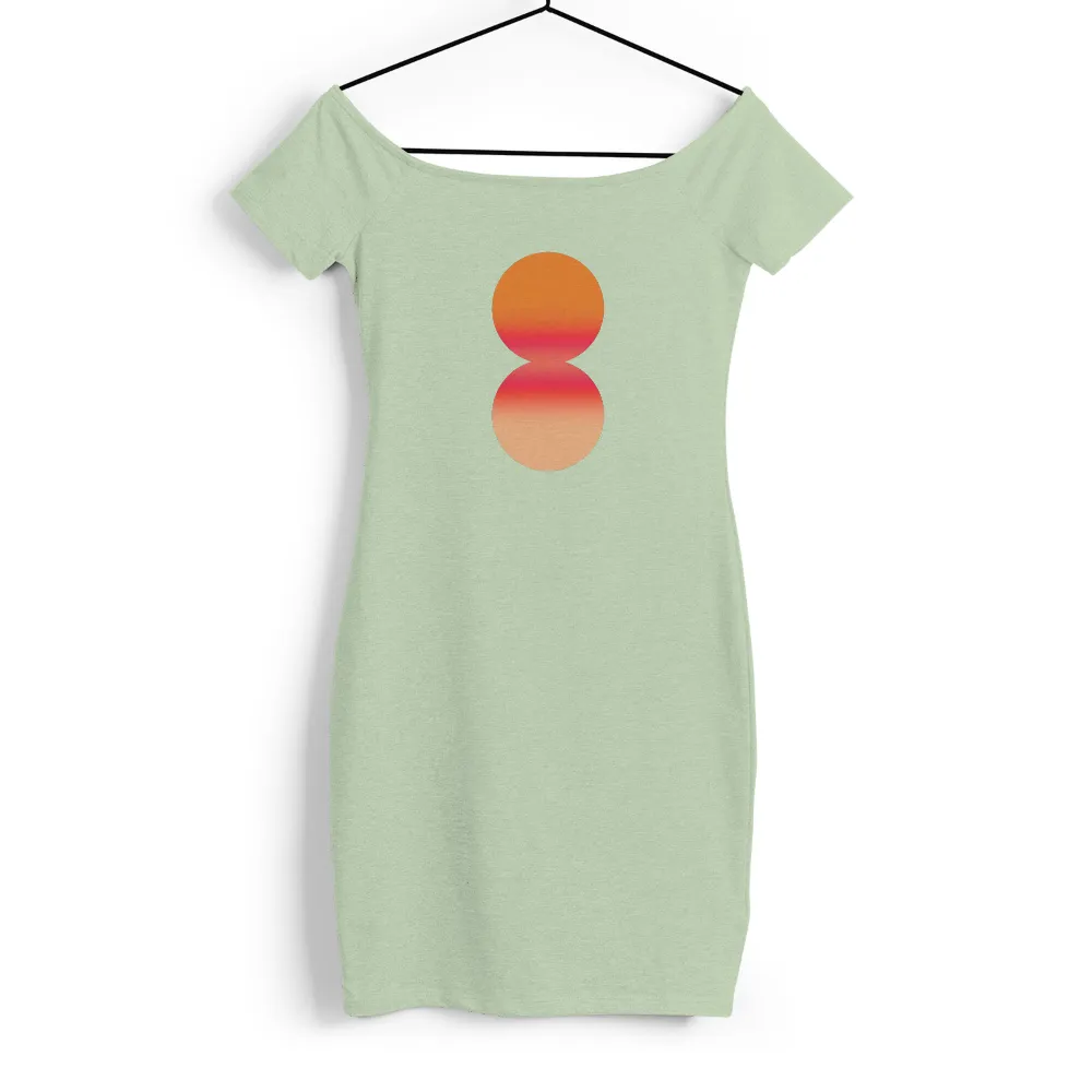 T-Shirts Pattern: Vibrant Sunset Circles|mother's day shirts for family