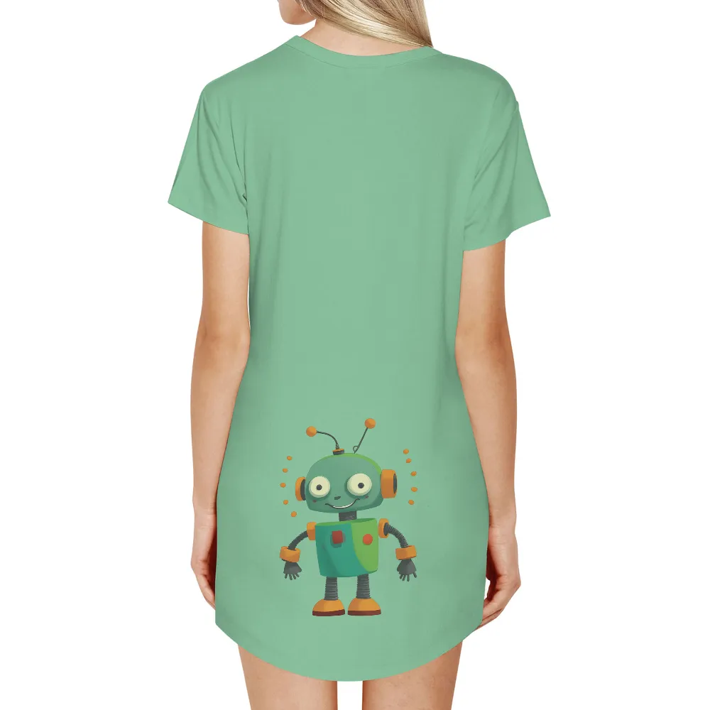 Graphic Tees: Zippy the Whimsical Robot - Retro Futuristic Art|art of banksy manchester