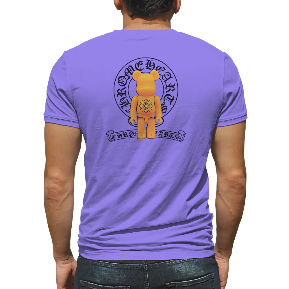 T-Shirt Printing: Vintage Orange Bear with Sunflower - Warmth and Joy|biggie smalls vintage