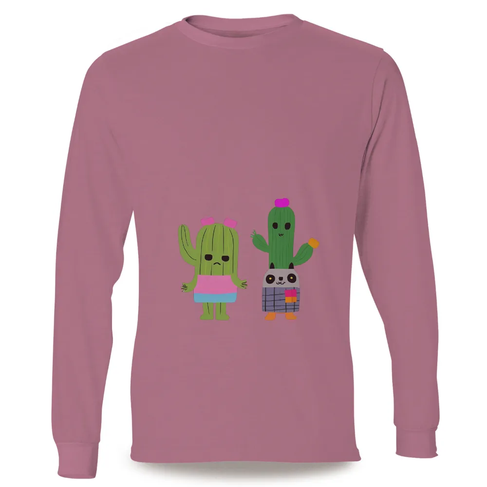 Tee Shirts Printed: Grumpy Cactus and Cheerful Friend|budweiser t shirt dress