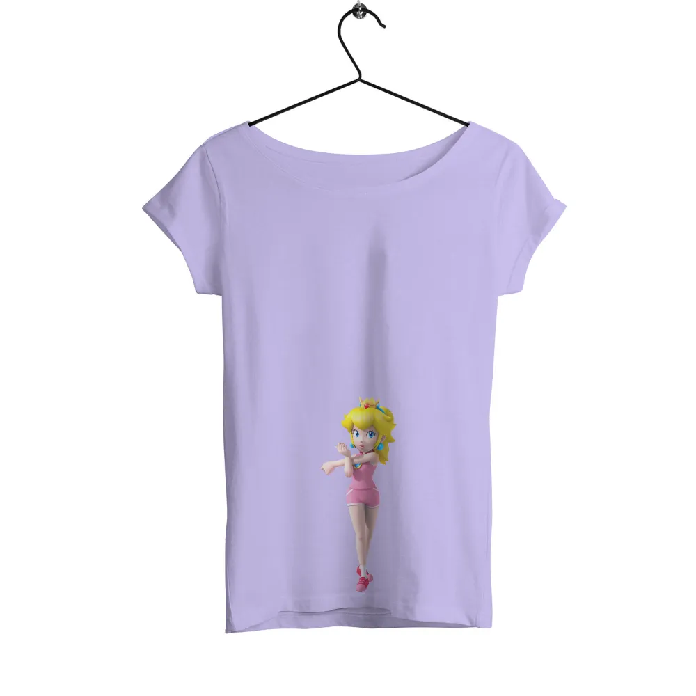 Graphic Tees: Princess Peach Sports Empowerment|women's plus size hot pink shirt