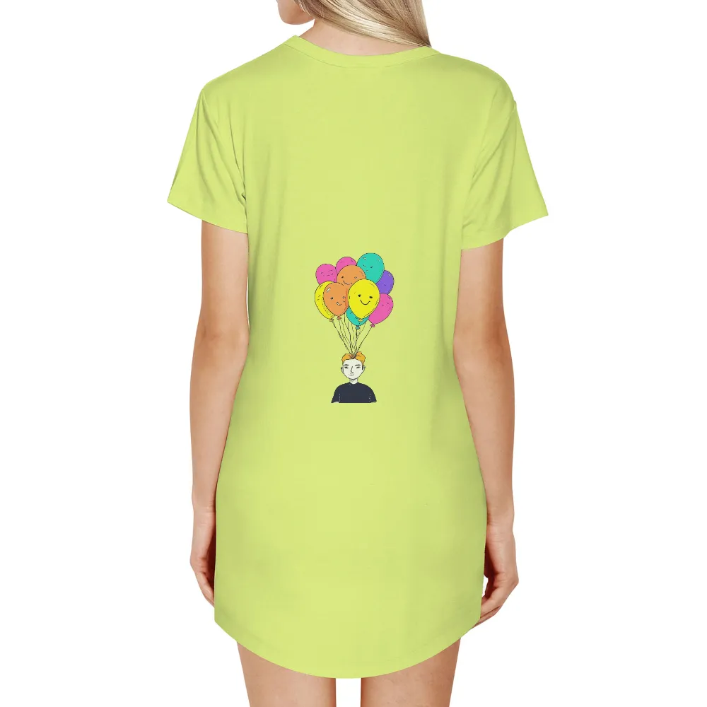 Graphic Tees: Embrace Your Emotions with Vibrant Balloons|Whimsical design