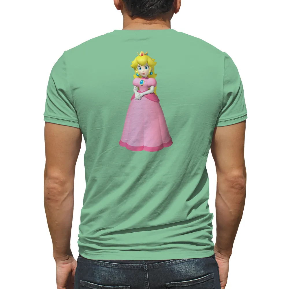 Tee Shirts Printed - Princess Peach: Strength and Grace|video game class shirt