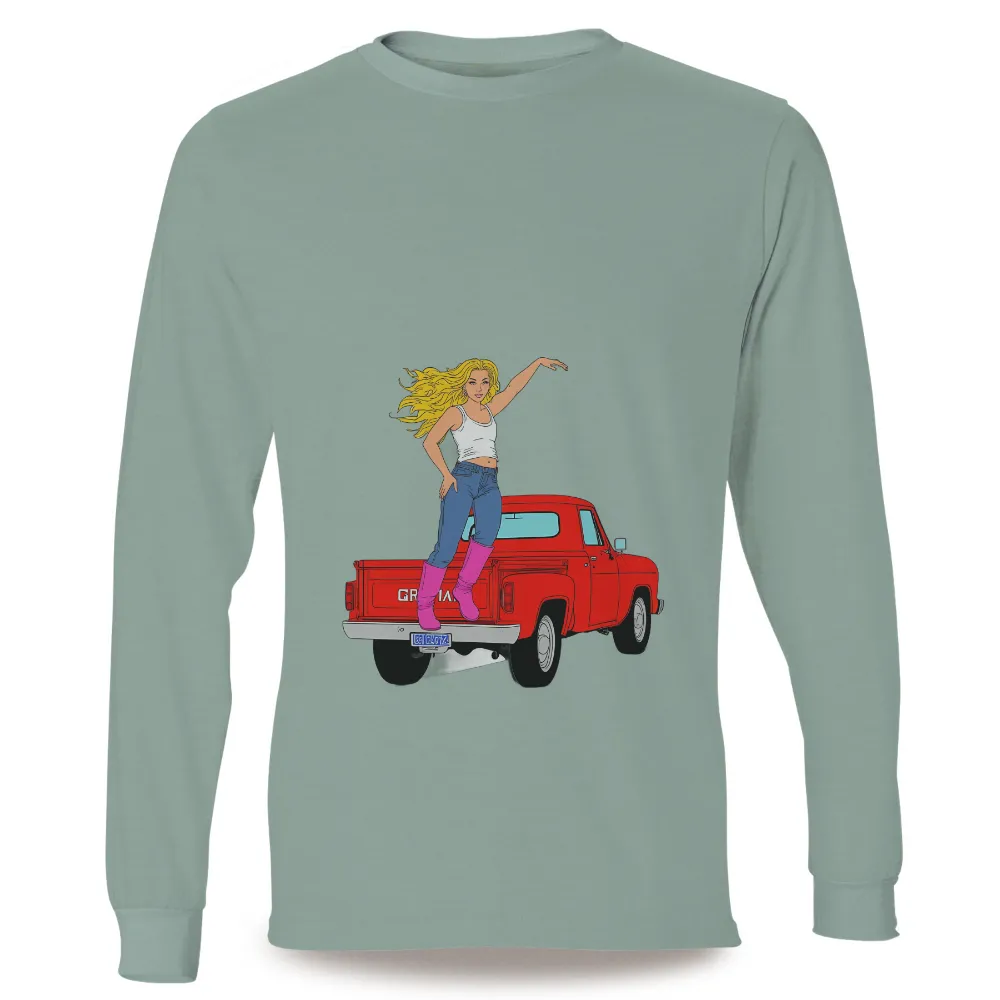 TShirt Design: Freedom and Adventure with Vintage Truck|r&b vintage t shirt