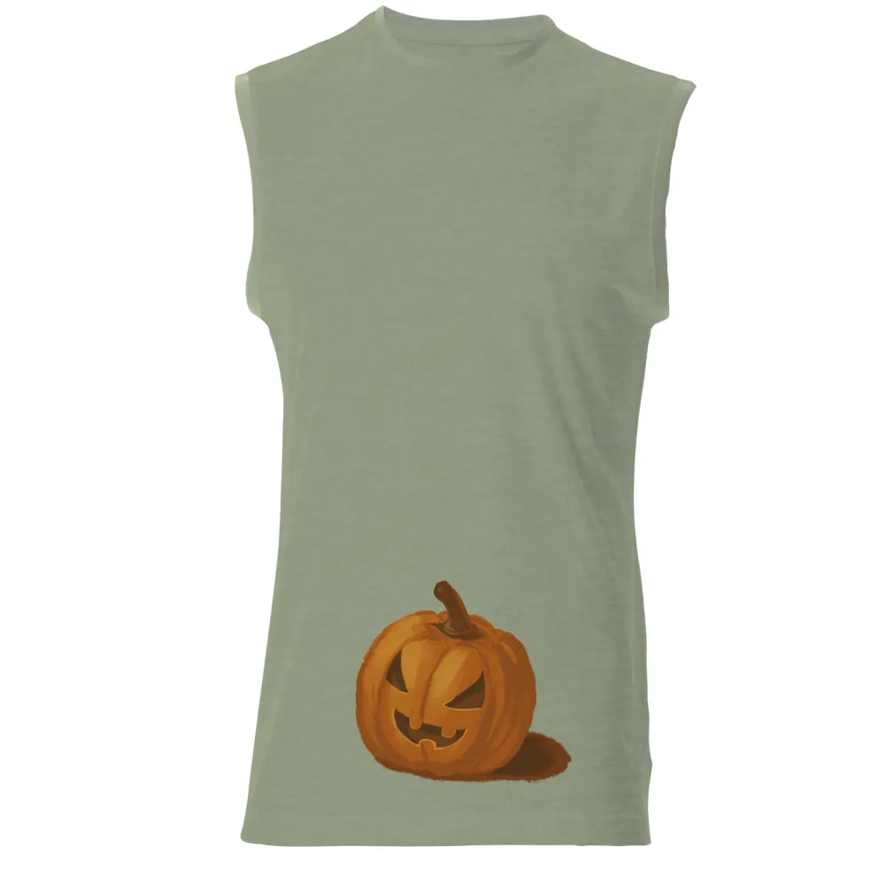 T-Shirts Custom: Spooky Pumpkin Glow - Halloween T-Shirt Design|glow in the dark t shirts full sleeve