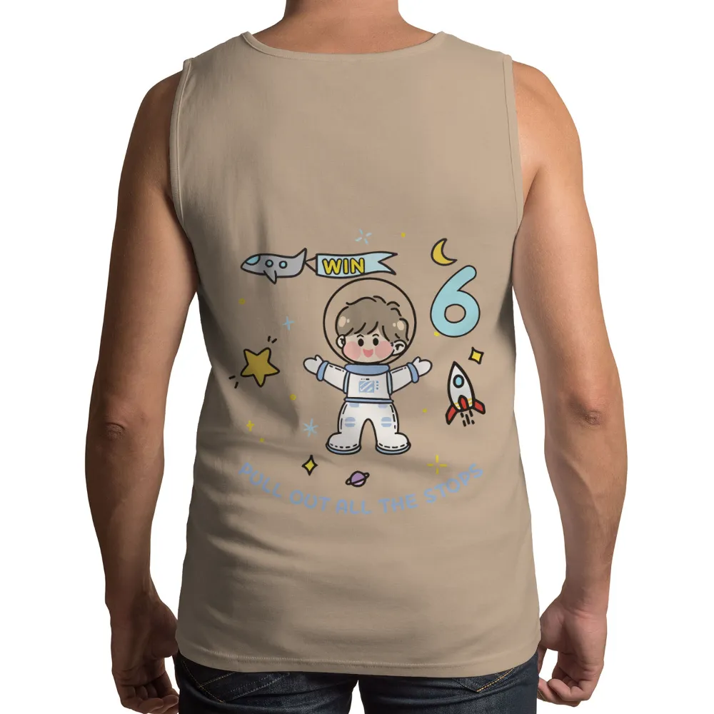 Custom Tee Shirts: Reach for the Stars with Astronaut Design|childrens space t shirt