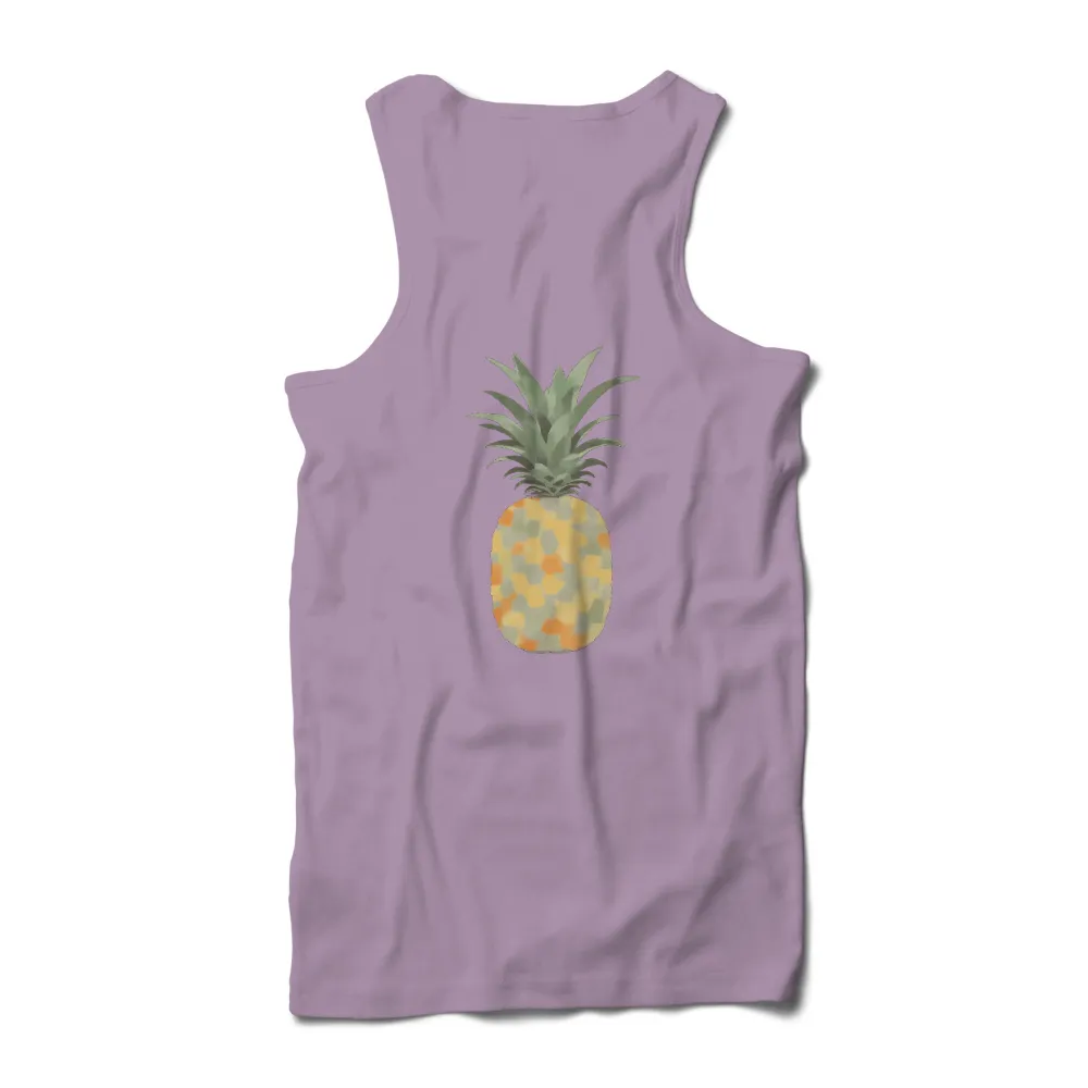 Shirts Graphic Tees: Whimsical Pineapple with Hexagonal Pattern|summer of swayze shirt