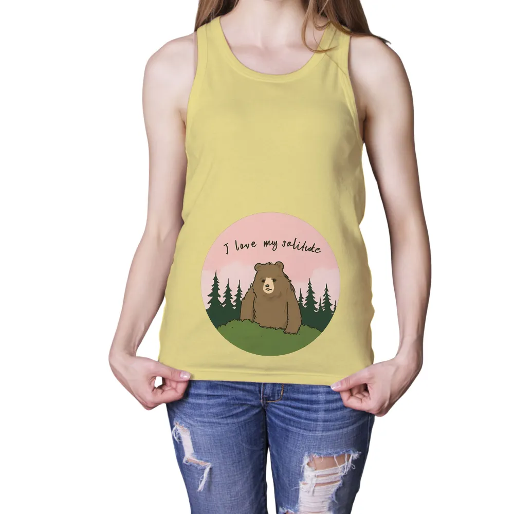 Tee Shirts Printed: I Love My Salilide - Bear in the Forest|fortnite bear shirt