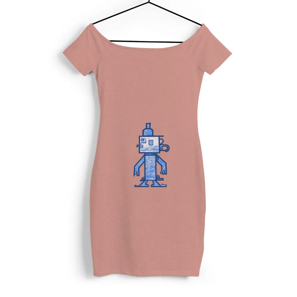 Retro Robot Design: A Nostalgic Tribute to Classic Sci-Fi and Hand-Drawn Art|nirvana 90's vintage tee