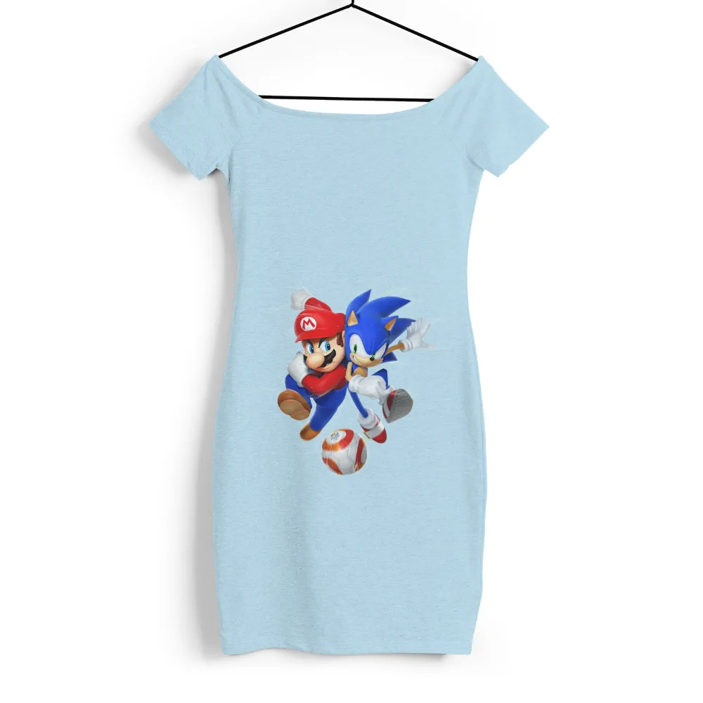 Tee Shirts Printed: Mario and Sonic Soccer Showdown|sonic the hedgehog t shirt asda