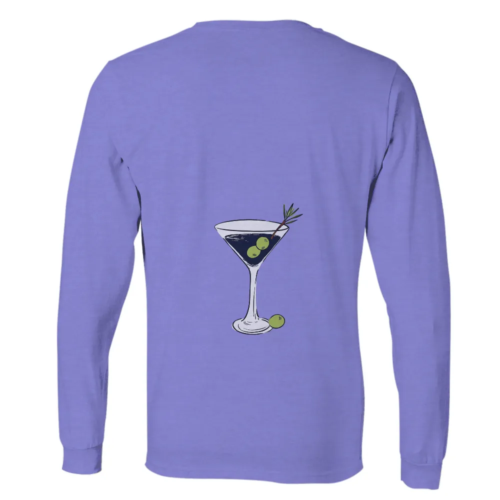 Tee Shirts Printed: Elegant Martini Night - Relaxation and Sophistication|loyalty t shirt new yorker